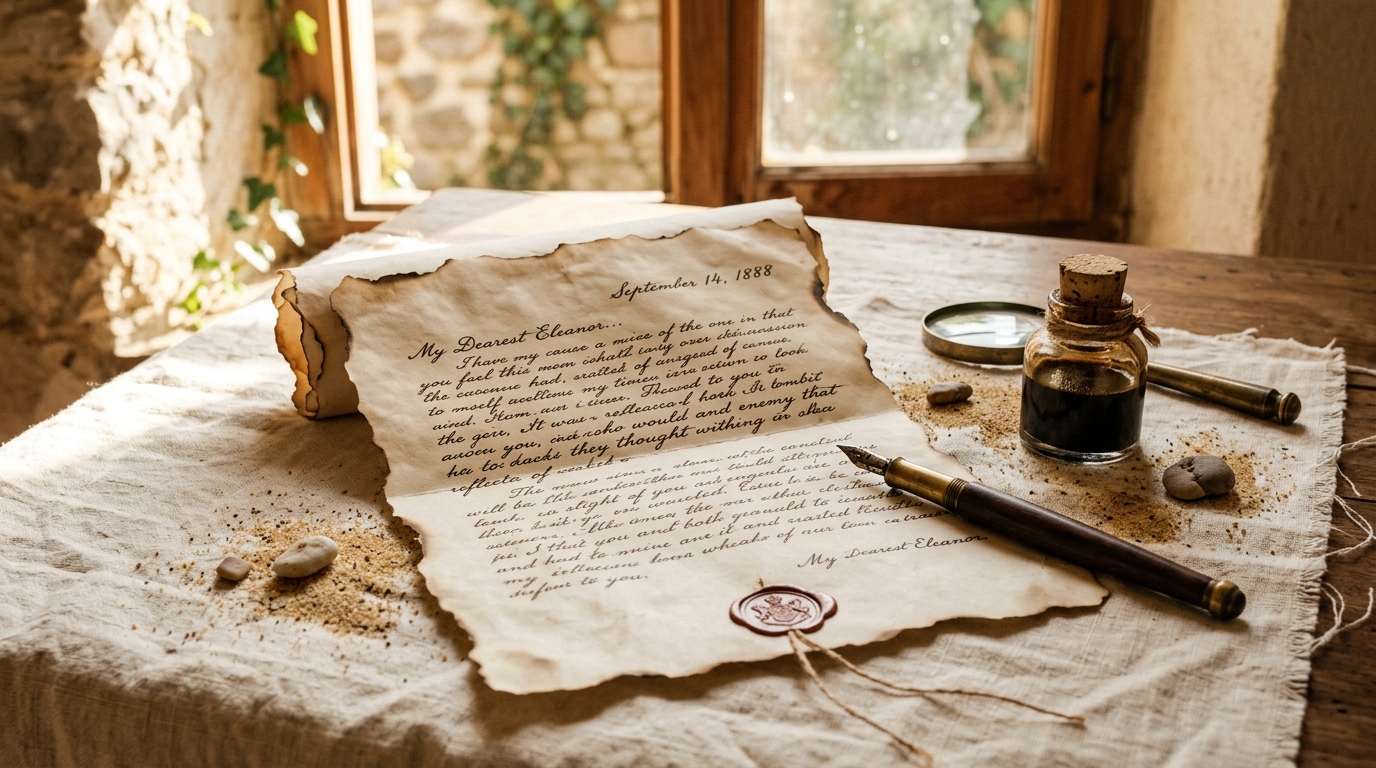 El arte de escribir a mano sobre pergamino